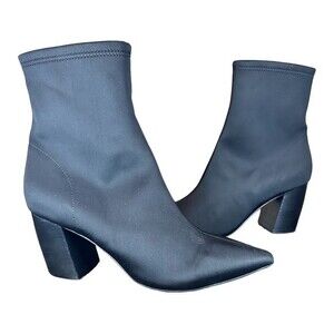 Jeffrey‎ Campbell Black Siren Point Sport Neoprene sock Heeled ankle Boots 10